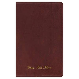 Personalized ESV Thinline Brown Natural Leather