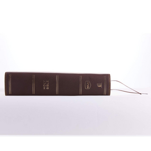 Personalized NKJV Single-Column Reference Bible Leathersoft Mahogany New King James Version