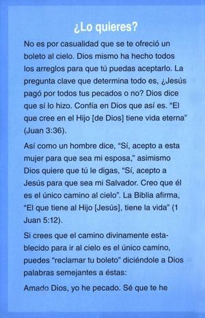 Tu Boleto al Cielo, 25 Tratados (Your Ticket to Heaven, 25 Tracts)