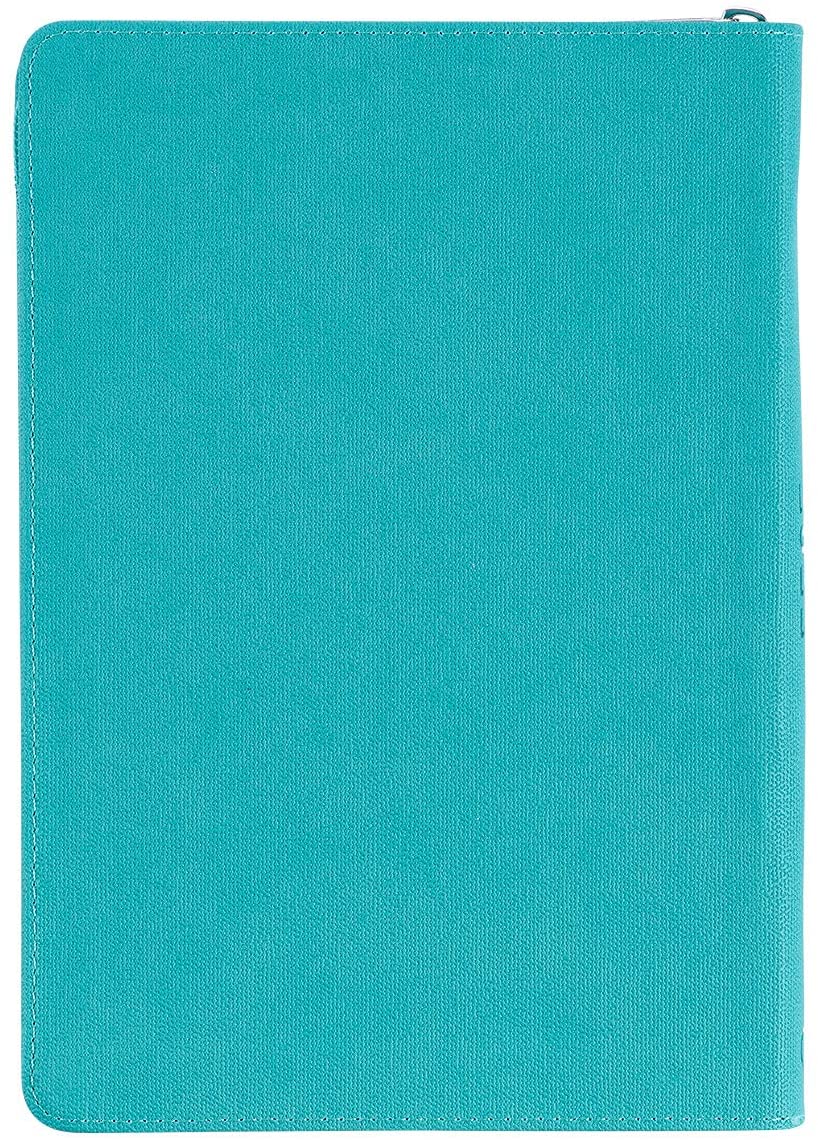 Personalized 2022 It Is Well With My Soul Teal Faux Leather Planner