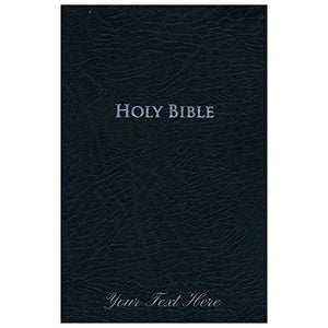 Personalized KJV Study Bible Large Print Bonded Leather Black Red Letter Edition: Second Edition