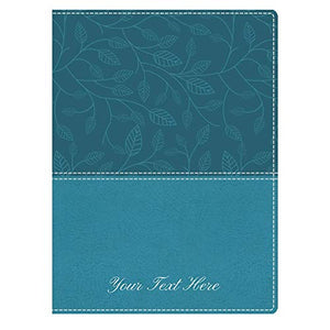 Personalized NKJV Beautiful Word Large Print Journaling Bible Soft Leather Turquoise