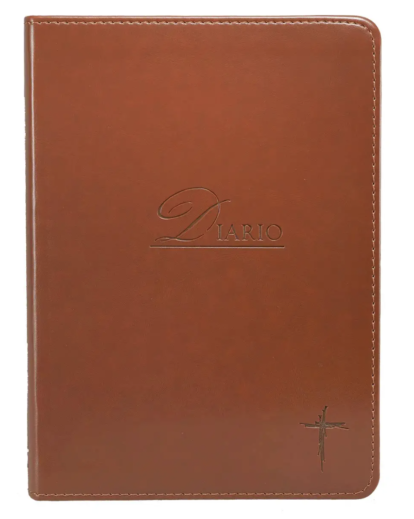 Diario clásico café de tapa flexible (Spanish Classic Brown Flexcover Journal)