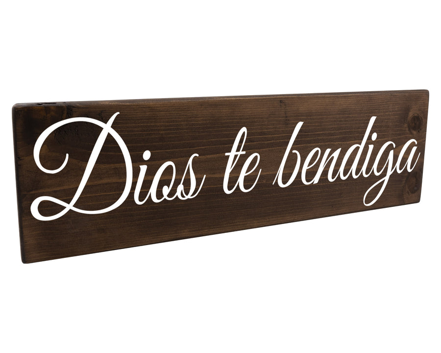 Dios Te Bendiga Spanish Wood Decor