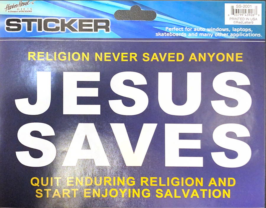Jesus Saves Sticker