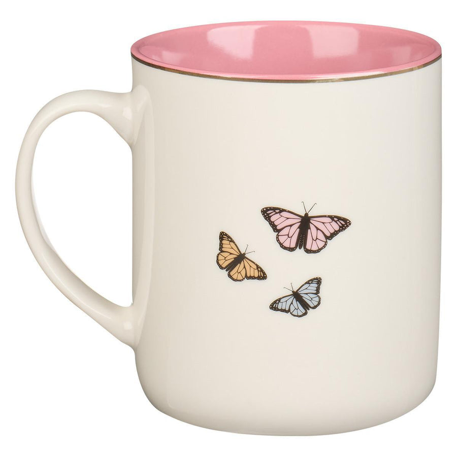 Friendship is Good for the Soul White Daisy Ceramic Coffee Mug