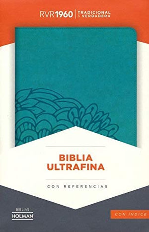 PersonalizedRVR 1960 Biblia Ultrafina Aqua símil piel con índice (Spanish Edition)