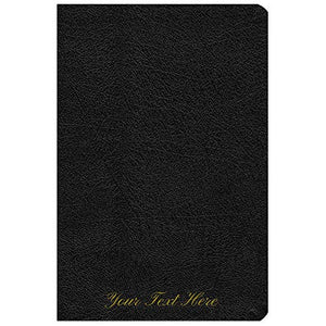 Personalized NASB Thinline Bible Giant Print Bonded Leather Black 1995 Text Comfort Print