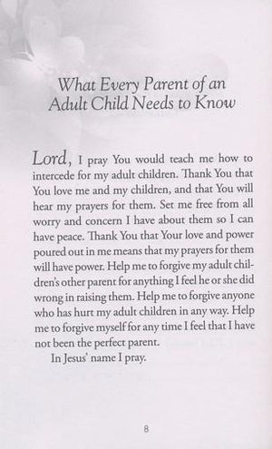 The Power Of Praying For Your Adult Children, Book of Prayers - Stormie Omartian