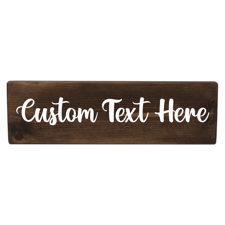 Personalized 1 Tier 18in Wood Decor