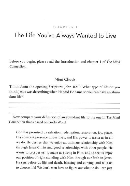 The Mind Connection Study Guide - Joyce Meyer