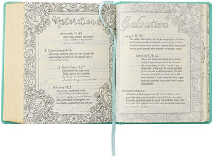 Personalized KJV My Promise Bible Teal Faux Leather Hardcover