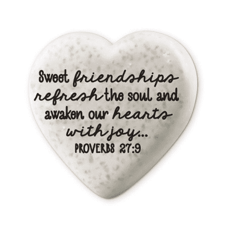 Heart Scripture Stone