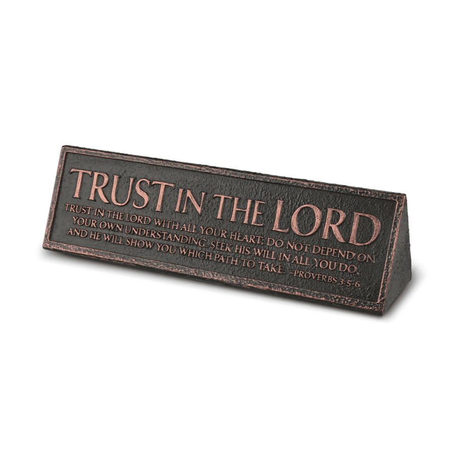 Trust in the Lord Desktop Plaque